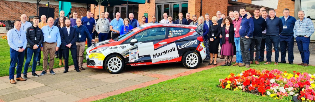 Northridge Finance Sales Team pictured with our sponsored rally car