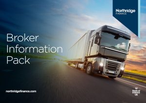 broker information marketing image with truck.